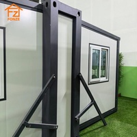 Maisons préfabriquées compactes et faciles à transporter, Tiny House 720, maison conteneur extensible avec chambre, style moderne
