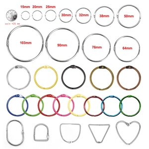 Lá lỏng lẻo chất kết dính Nhẫn Vòng Kim Loại Cuốn sách nhẫn cho thẻ chỉ Số Key Keychain giấy tài liệu văn phòng Nguồn cung cấp - Product Image 6