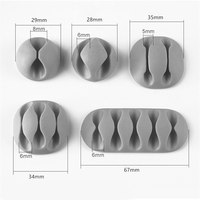 Lot de 10 clips de gestion de câbles, organiseurs de câbles de bureau, supports de câbles pour câbles de charge USB, fils de souris, PC, bureau, maison