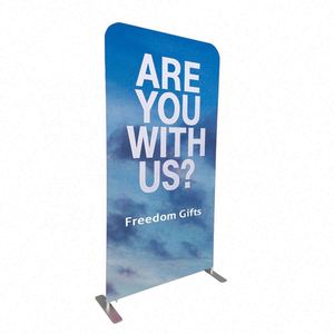 Support d'affichage publicitaire portable pour salon professionnel avec bannière en tissu tendu pour panneaux de jardin et de pelouse - Product Image 2