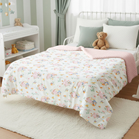 Baby-Beruhigungsdecke mit Vogelmuster, dreilagig, schwer, sensorisch, Minky Dot, weiche Babybettwäsche, GRS OEKO TEX Fabrik SKU