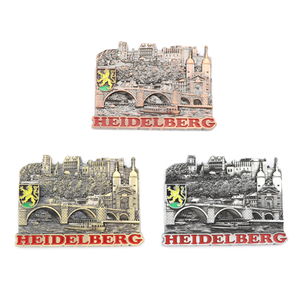 공장 맞춤 디자인 아연 합금 독일 뮌헨 관광 기념품 금속 냉장고 자석 - Product Image 3