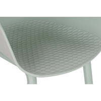 CHAIR EN MÉTAL PP 60X52X78 VERT MENTHE