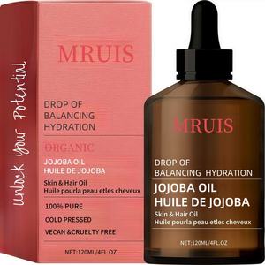 Cuidado del aceite de jojoba, hidratación facial esencial, nutrición corporal, reparación del cabello, masaje calmante, una botella resuelve la sequedad de cuerpo completo - Product Image 1