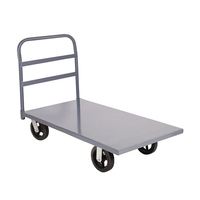 Carretilla de Plataforma de Acero Sólido de Alta Resistencia de 1000 kg, Uso Industrial, Recubrimiento en Polvo, Plegable, Cuatro Ruedas, Personalizable OEM, 1200x600 mm