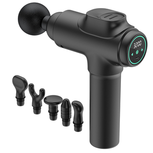30-Gang LCD-Bildschirm LED-Licht Massagepistole Mini Tragbare Tiefengewebe-Muskelentspannungs-Körpermassagepistole mit 4 Aufsätzen - Product Image 1