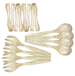 Dùng Một Lần Lớn Cứng Nhựa <span class=keywords><strong>Salad</strong></span> Phục Vụ Muỗng Nĩa Và Tong Cho Các Bên - Product Image 3