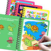 Livre de dessin à l'eau magique coloré, livre de gribouillage avec stylo magique, livre de dessin à l'eau magique