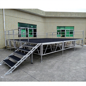 Portable <b>Stage</b> System Aluminum Frame Durable Tool-Free for Fashion Runway - Product Image 1