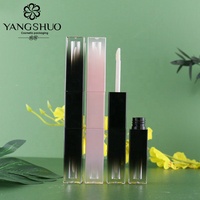 Tube de gloss à lèvres carré à double embout 6 ml, emballage cosmétique pour gloss à lèvres, flacon vide, logo personnalisé, vente en gros de tubes vides