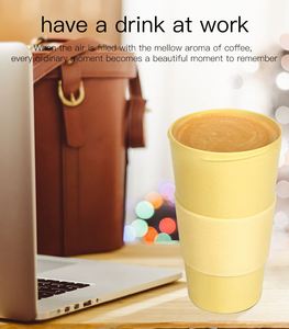 Gobelet à café en fibre de bambou 20 oz, grand volume, à emporter, recyclable, anti-fuite - Product Image 3