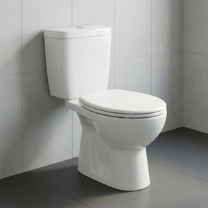 Ensemble WC de luxe deux pièces à poser au sol, design moderne, double chasse, écologique, à évacuation verticale - Product Image 2