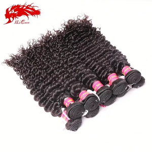 Estensioni di Capelli Umani Ricci Brasiliani Vergini Non Trattati, Tessitura a Macchina a Doppio Spessore, Vendita Calda, 100% Capelli Umani Ricci - Product Image 5