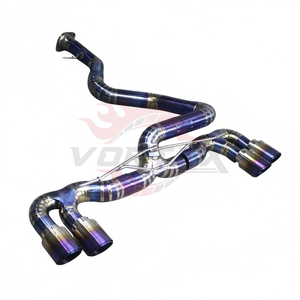Échappement Catback Vortex Blue Burnt Titanium pour BMW E82 1M Coupé N54 3.0T BiTurbo, Quatre Sorties, Fixation Bolt-On, Performance Course sur Circuit - Product Image 2
