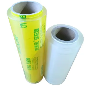 35cm * 10mic * 1000m Film alimentaire PVC rouleau de qualité alimentaire Anti-buée frais gardant emballage emballage rouleau pour supermarché emballage alimentaire