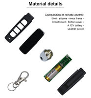 Télécommande de clonage RF 433 MHz, télécommande de copie, télécommande de porte de garage, duplicateur de clé à distance pour la sécurité à domicile