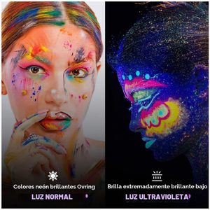 Pintura Facial Fluorescente UV Hipoalergénica y No Tóxica <span class=keywords><strong>para</strong></span> Niños, Kit <span class=keywords><strong>de</strong></span> Maquillaje <span class=keywords><strong>de</strong></span> 6 Colores <span class=keywords><strong>para</strong></span> <span class=keywords><strong>Halloween</strong></span>, Festivales, Fiestas y Cosplay - Product Image 4