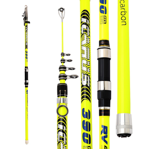 Canne à pêche télescopique de surfcasting en gros 3.9/4.5m en carbone T1000, puissance de <span class=keywords><strong>lancer</strong></span> 80-200g, pour longue distance - Product Image 4