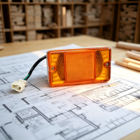 Nouvelle lampe de position latérale de remplacement KaiHua 24V, ampoule ambre, pour véhicule utilitaire, camion, indicateur d'avertissement latéral automobile