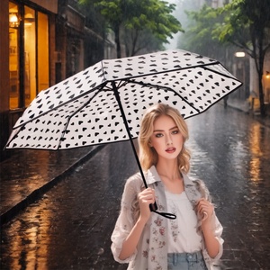 Clear Automatic Open Foldable <b>Umbrella</b> Transparent <b>Umbrella</b> Compact Large <b>Umbrellas</b> for Rain Bring Gift Box Custom - Product Image 2
