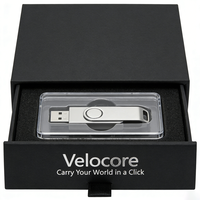 Boîte d'emballage personnalisée pour clé USB 	   Emballage écologique pour clé USB destiné au stockage d'électronique grand public