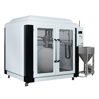 Sistem Ekstrusi Pelet Printer 3D Industri Skala Besar Baru dengan Tempat Pemanas, Ekstruder Ganda, Perataan Otomatis, Kecepatan Cetak 350mm/s