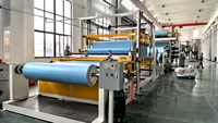 Extrusion de revêtements de sol en PVC composite, LVT, cuir, TPU, LLDPE, certifiée CE, entièrement automatique, multi-joueurs, à double vis, pour contrôle PLC