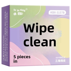 Borrador <span class=keywords><strong>de</strong></span> Línea <span class=keywords><strong>de</strong></span> Lápiz Ultra Limpio Color Morandi, Sin Residuos, Patrón Triangular para Estudiantes Escolares, <span class=keywords><strong>Limpieza</strong></span> Fácil - Product Image 5