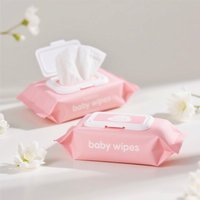 Pochette d'emballage de mouchoirs en mylar refermable avec logo personnalisé, couvercle rabattable, sacs en plastique vides humides pour tampons, paquets pour masques de soin de la peau
