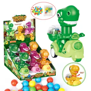 Kids Toys Candy Wholesale Dinosaur Scooter Candy Toys with Dulces and Sweets Bonbon