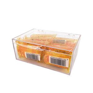 Nueva Caja de Almacenamiento Magnética de Acrílico Transparente, Rectangular, para Exhibición en el Hogar, Organizador de Aperitivos - Product Image 2
