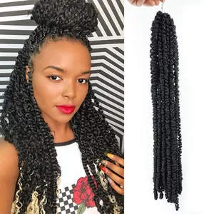 Hair Products Pre-twisted Spring Twist Passion Twist Ombre Colored Pre-twisted Spring Twist Crochet Braids Hair