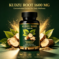 Complément Alimentaire Végétal Concentré à Base de Plantes, Riche en Isoflavones et Puerarin, Capsules Quotidiennes Traditionnelles de Racine de Kudzu