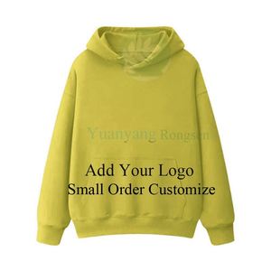 Sudadera con capucha oversize de algodón suave para hombre y mujer, <span class=keywords><strong>ropa</strong></span> deportiva de forro polar para niña, top de talla grande - Product Image 5