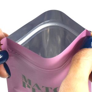 Custom rifinitura <span class=keywords><strong>rosa</strong></span> opaca piccola dimensione 30G Stand up custodia con chiusura lampo per Matcha in polvere sacchetti di plastica - Product Image 5