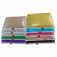 Petits sacs à bulles pour bijoux, sacs d'expédition personnalisés avec logo, film à bulles poly, fermeture éclair, imperméables et réutilisables