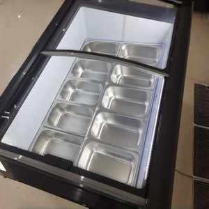 Équipement de réfrigération commerciale, vitrine de présentation de crème glacée avec porte en verre incurvée - Product Image 2