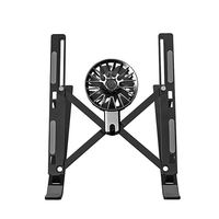 Support pliable pour ordinateur portable et tablette avec ventilateur, en métal réglable – Vente en gros usine
