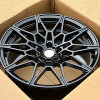 Jantes en alliage d'aluminium forgées sur mesure avec jantes de voiture noires adaptées à BMW M3 M4 M4 G20 G30 C28 G80 5x112 5x114.3 5x120