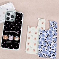 Coque de téléphone à panneau arrière magnétique remplaçable pour Iphone17/17pro/17promax/17air avec le partenaire heureux