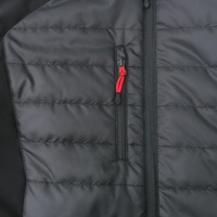 Veste Doudoune Homme Softshell Grande Taille OEM Noire Rembourrée Chaude en Tissu