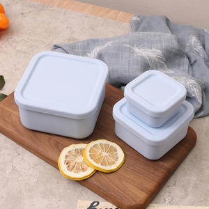Bento Box in Silicone per uso alimentare forno a microonde compatibile con reticolo fresco che trasporta la scatola stagione di apertura del pranzo - Product Image 3