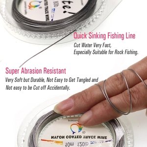 10เมตรป้องกันการกัดกร่อนไนลอนเคลือบ7เส้นเหล็กสานลวด5lb ~ 200lb Rigs Jigging เหยื่อตกปลาผู้นำสาย - Product Image 3