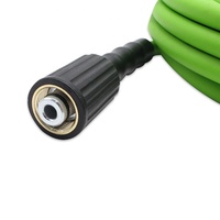 Tuyau de lave-auto haute pression flexible 1/4 "X 25ft / 50ft 3600PSI avec raccords M22
