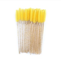Pinceau de couleur différente Vos cils Paillettes Mascara Pinceau Violet Jaune Noir Bleu Rose Accessoires de cils