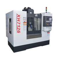 Fraiseuse verticale CNC en aluminium ZHONGXIN XH7126/XK7126 avec commande BT40, broche automatique simple