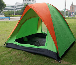 Tente de <span class=keywords><strong>camping</strong></span> imperméable pour 2 personnes, style populaire, pour loisirs en plein air, avec poteaux en fibre de verre, double couche - Product Image 1