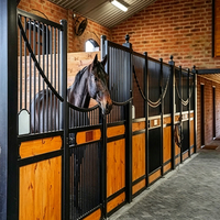 Écuries portables pour chevaux de style européen, en bois de bambou haute densité, sur mesure |   Écuries Temporaires |   Stalles pour chevaux avec structure métallique
