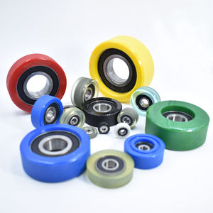 Geräuscharme Polyurethan-Riemens cheibe Pu Gummi beschichtete Lager PU60828-10 8x28x10mm für Tür und Fenster - Product Image 1