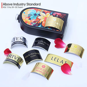 מותאם אישית אלומיניום מובלט יין מתכת בושם מדבקות עמיד למים תווית 3D אריזה אישית מדבקות אלומיניום מדבקות - Product Image 3